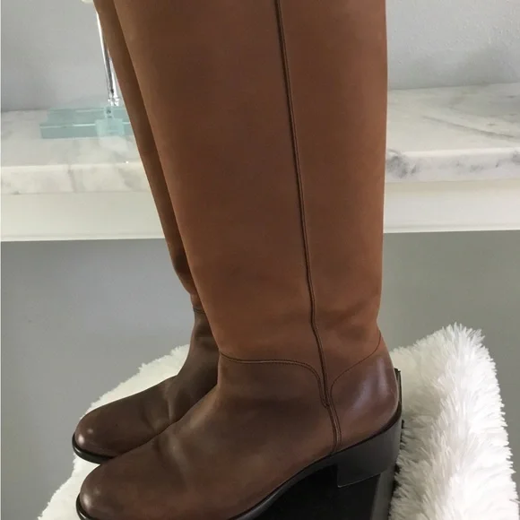 Salvatore Ferragamo Dark Brown Leather Riding Boots - Picture 15 of 16